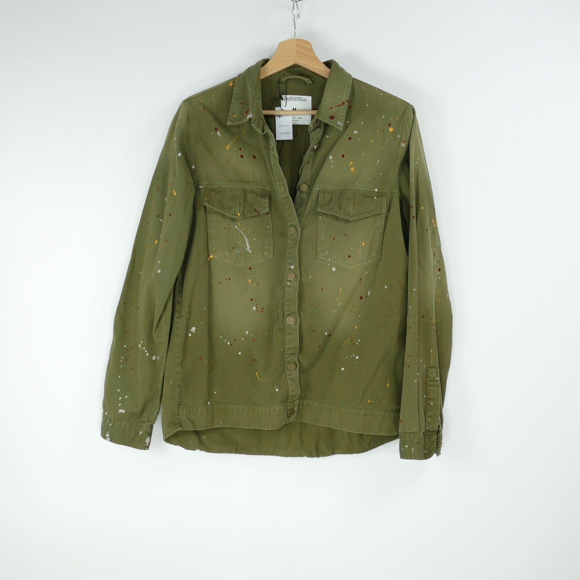 Grüne Damen Jacke, Gr. M, ZARA WOMAN