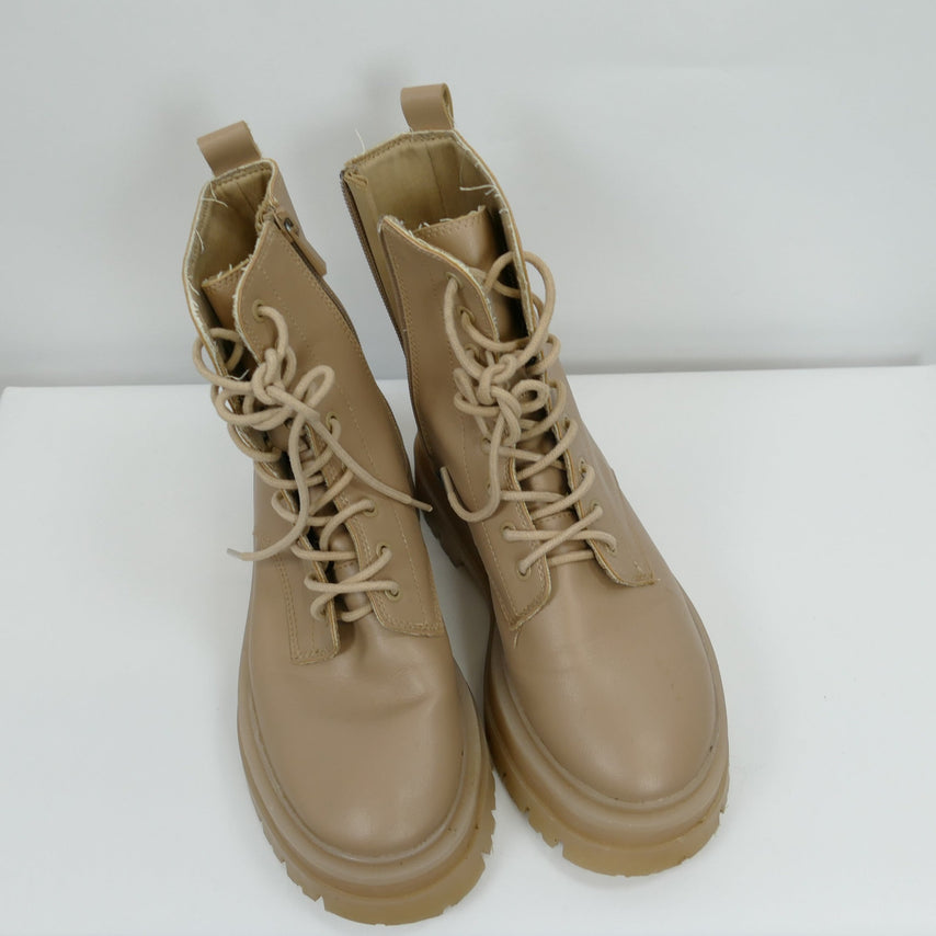 Beige Boots, Gr. 37, Stradivarius