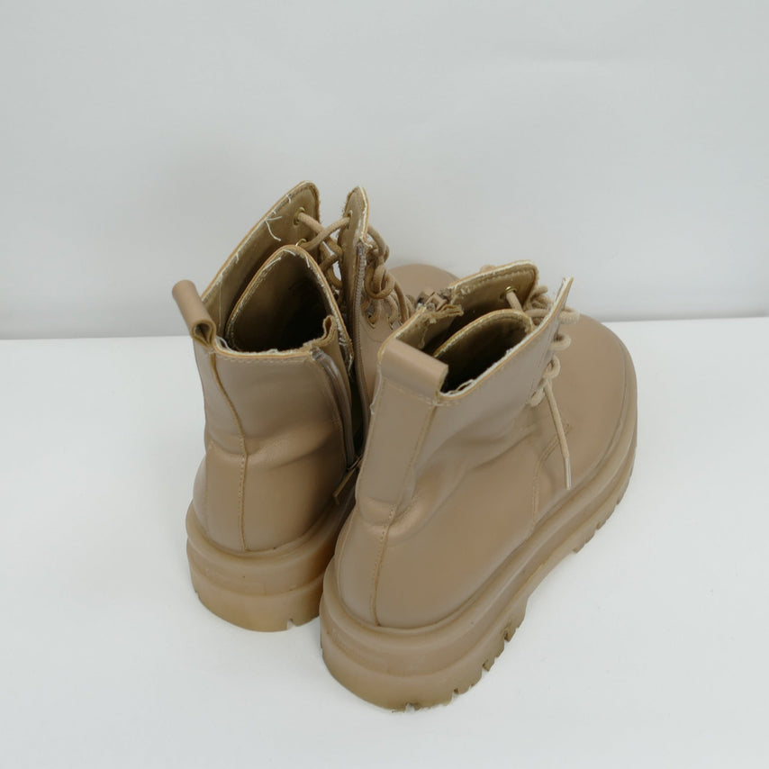 Beige Boots, Gr. 37, Stradivarius